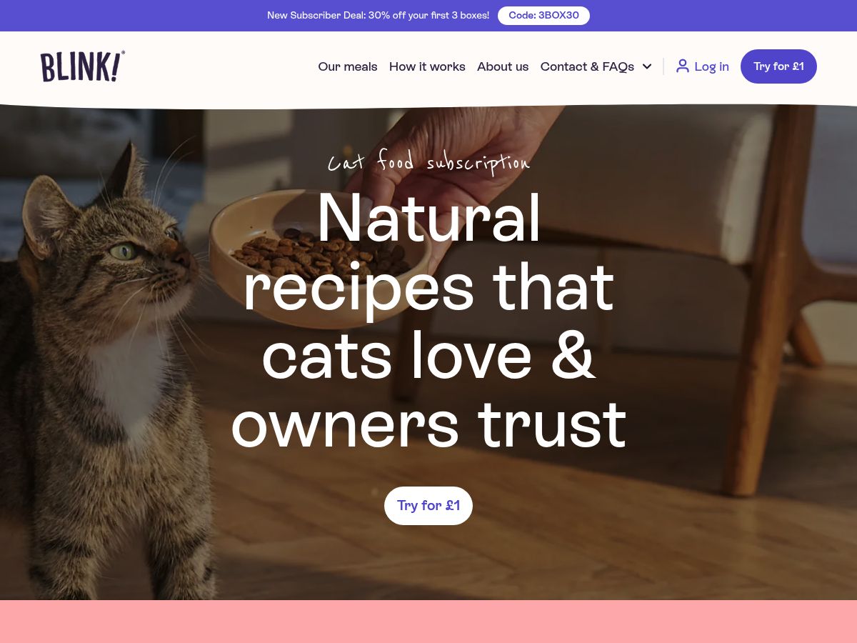 Blink Cat Food logo
