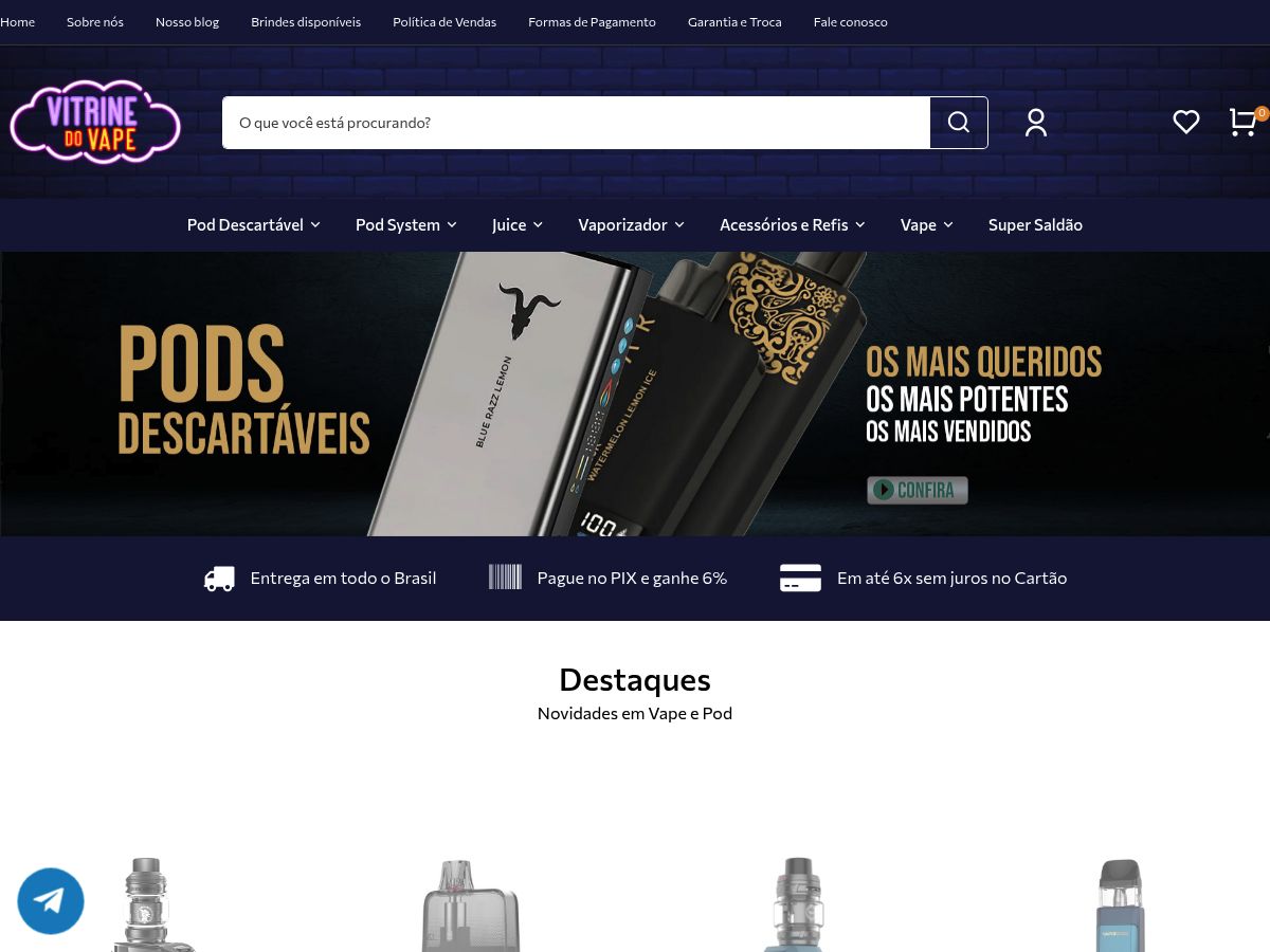 VS Vapor e Sabor Cigarro eletrônico logo