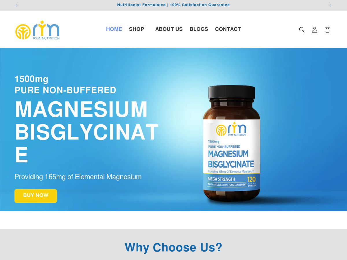 R.Y.M. Nutrition logo