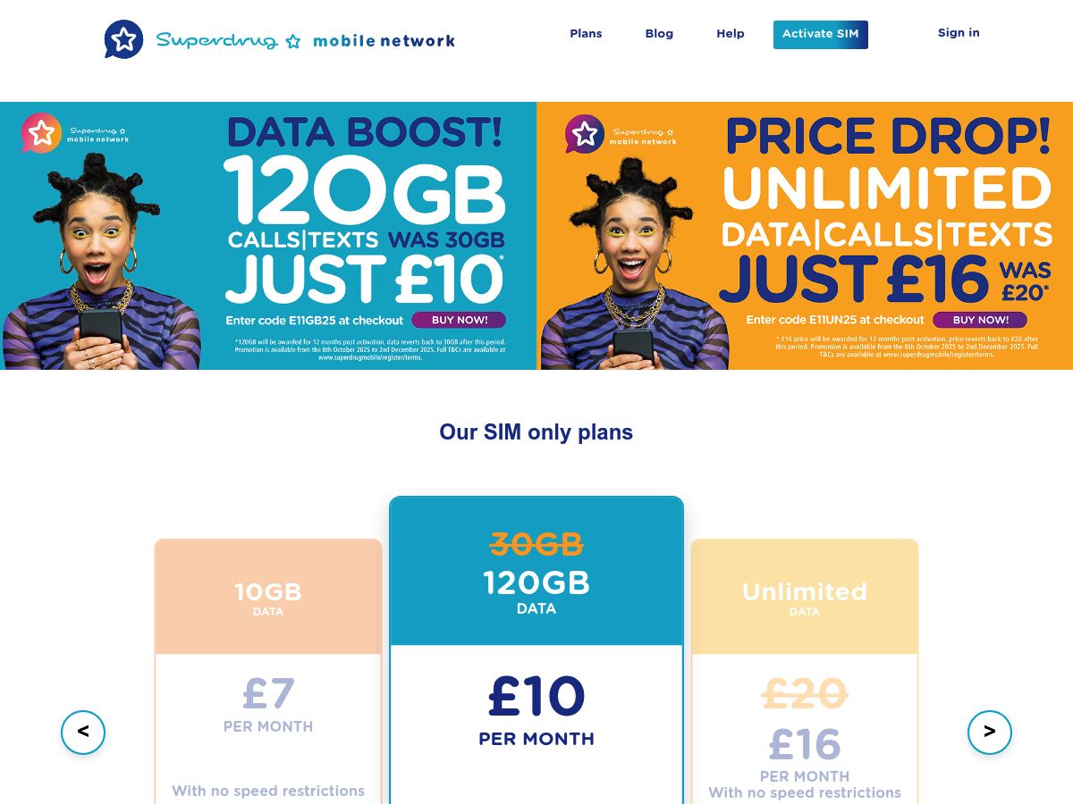 Superdrug Mobile logo
