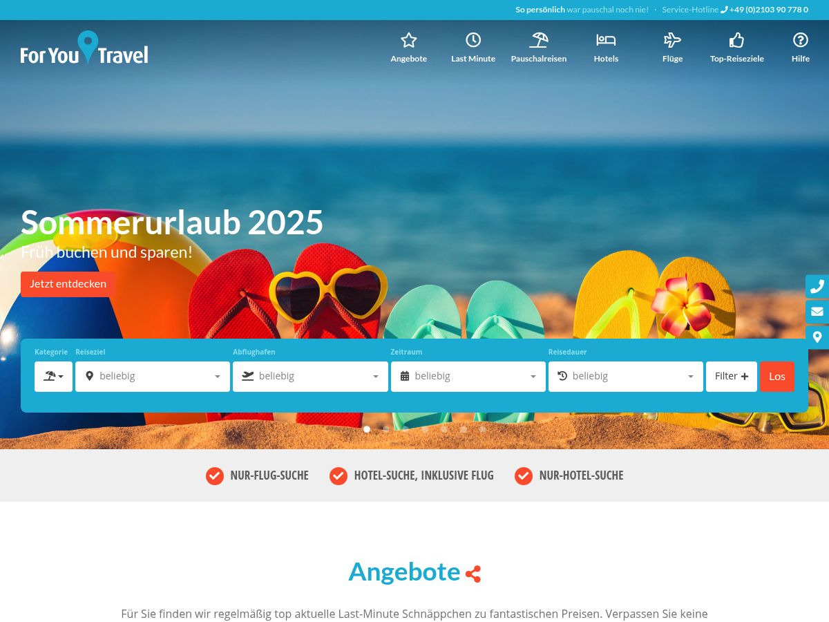 For You Travel logo