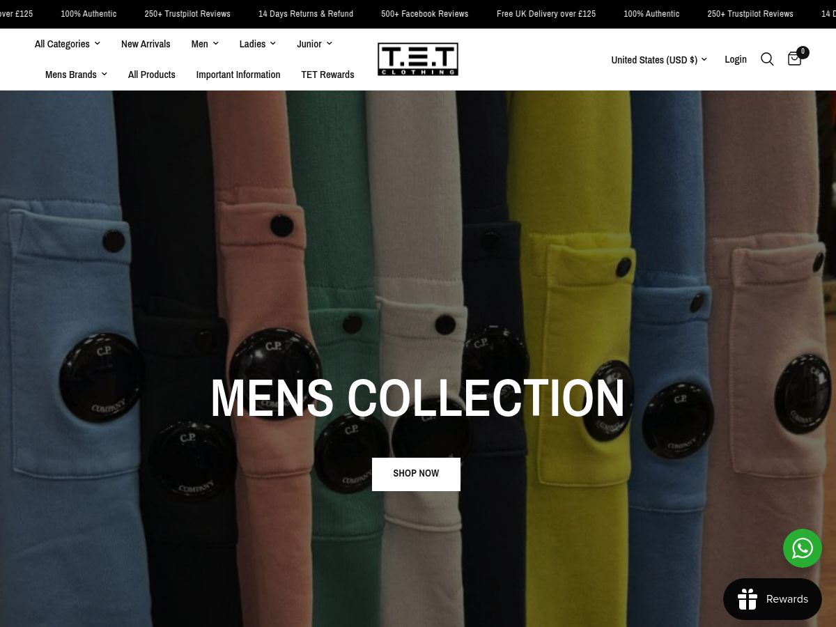 TET Clothing logo