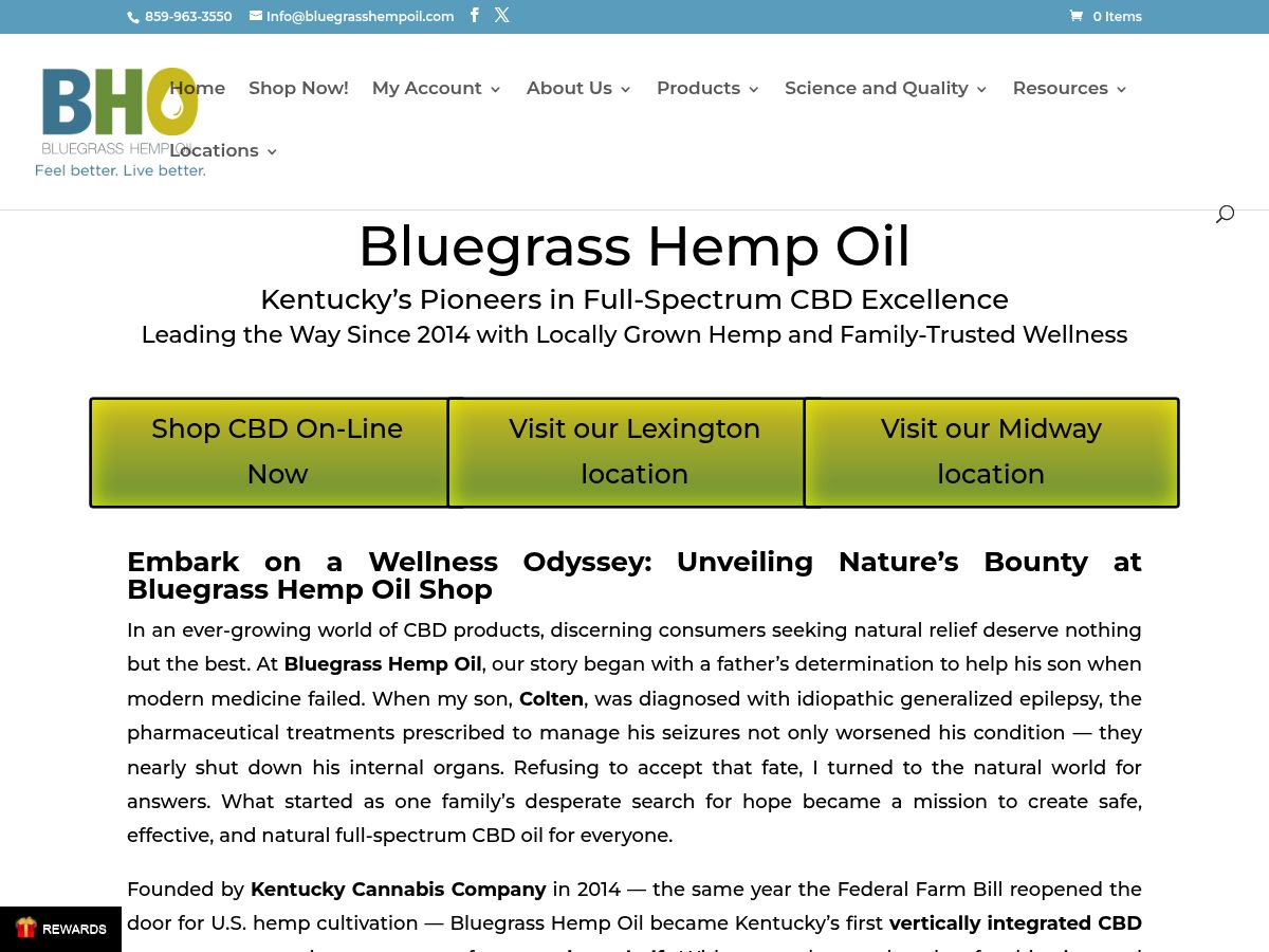 Bluegrass Hemp Oil logo