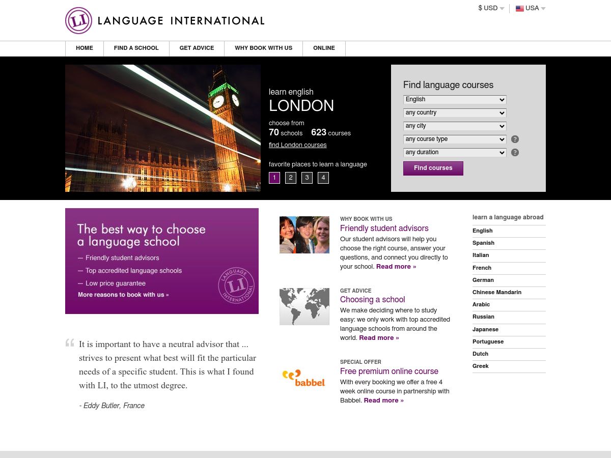 Language International logo