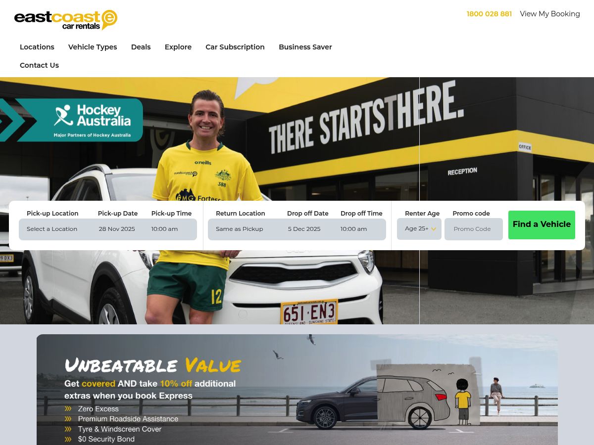 East Coast Car Rentals logo