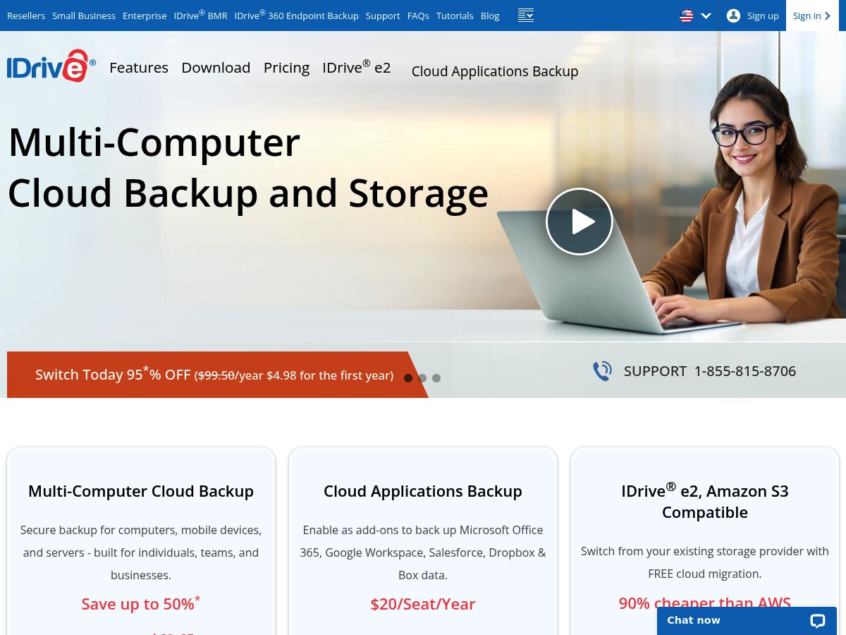 IDrive Online Backup logo
