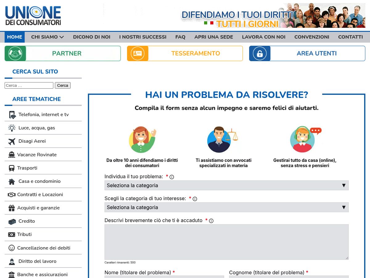 Unione dei Consumatori logo