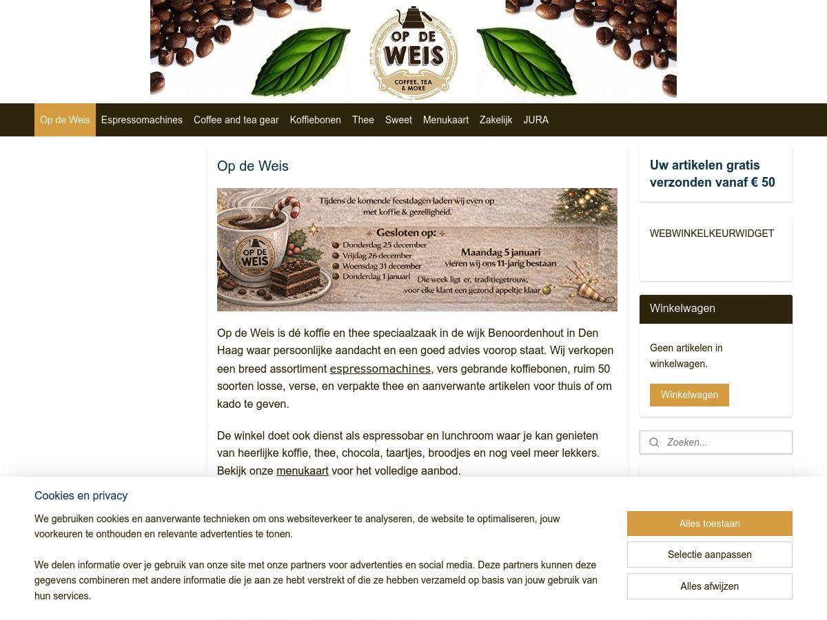 Op de Weis - coffee, tea & more logo