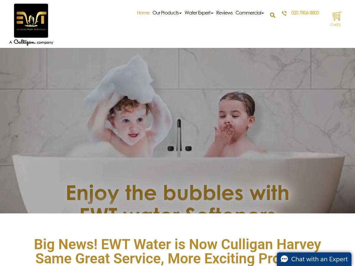 EWT Water logo