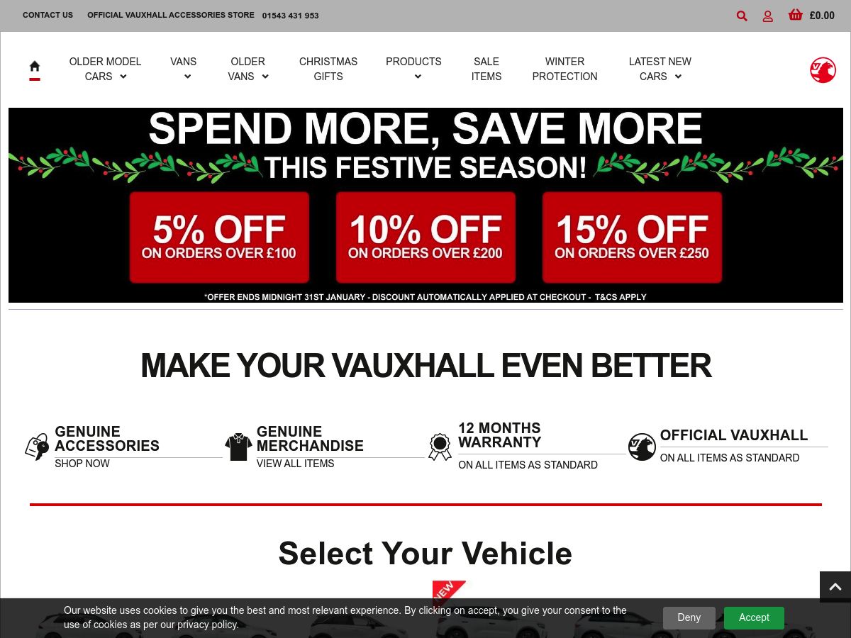 Vauxhall Accessories logo