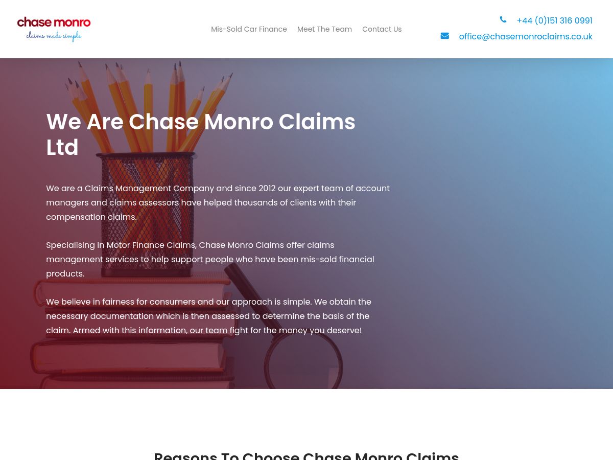 Chase Monro Claims logo