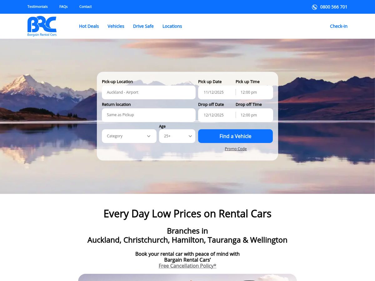 Bargain Rental Cars logo