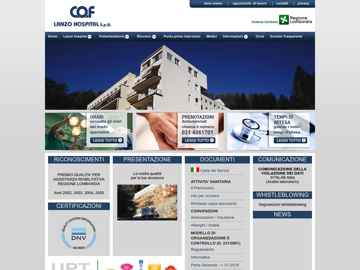 C.O.F. Lanzo Hospital logo