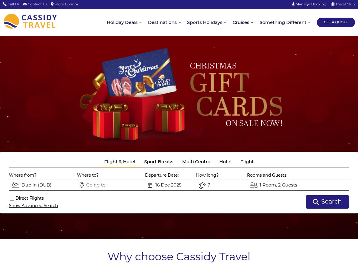 Cassidy Travel logo