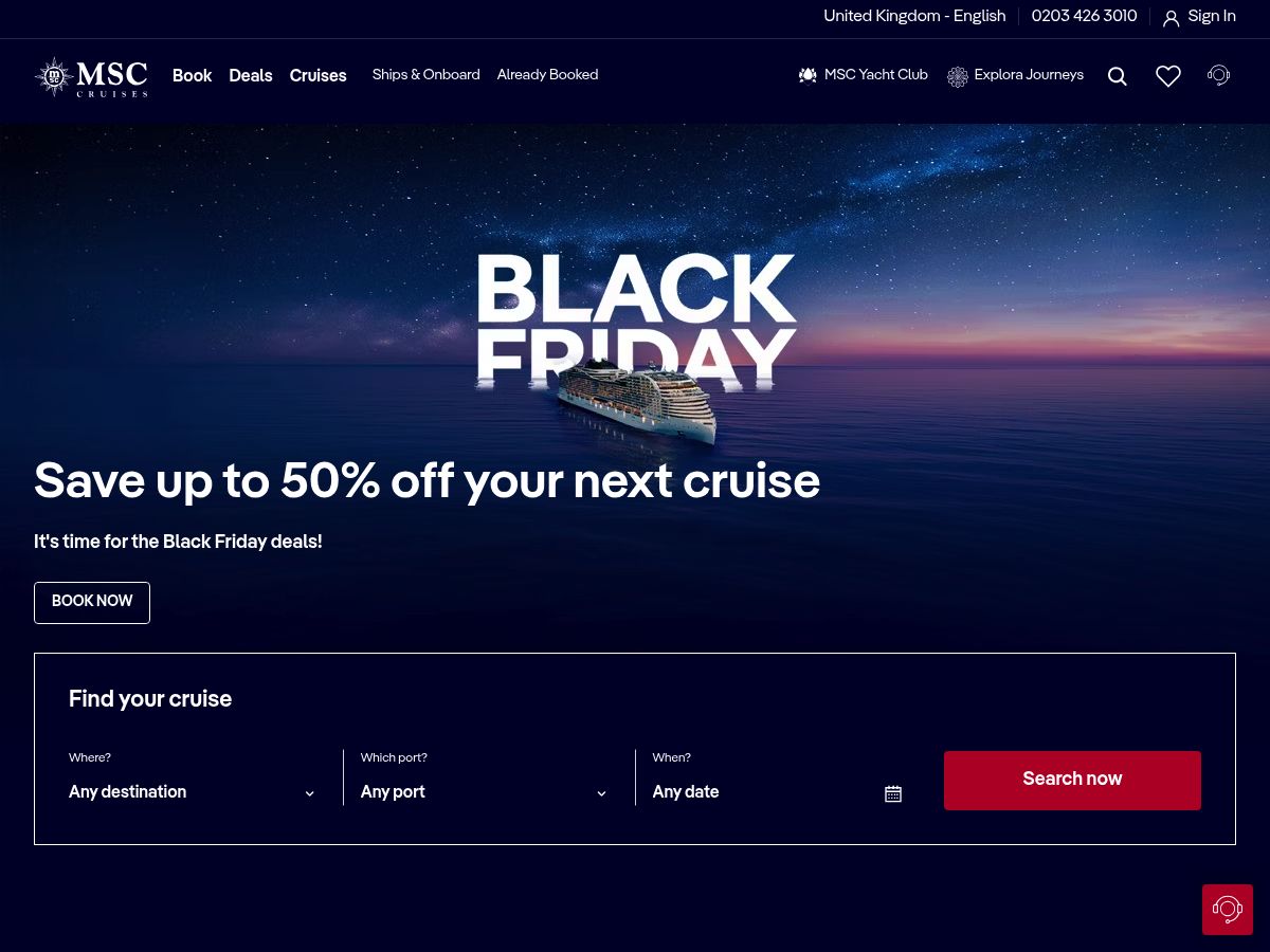 MSC Cruises UK & Ireland logo