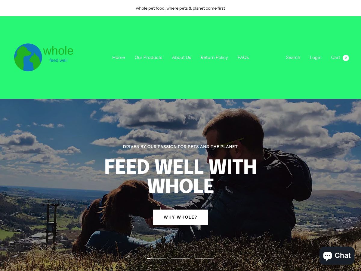 whole pet food logo