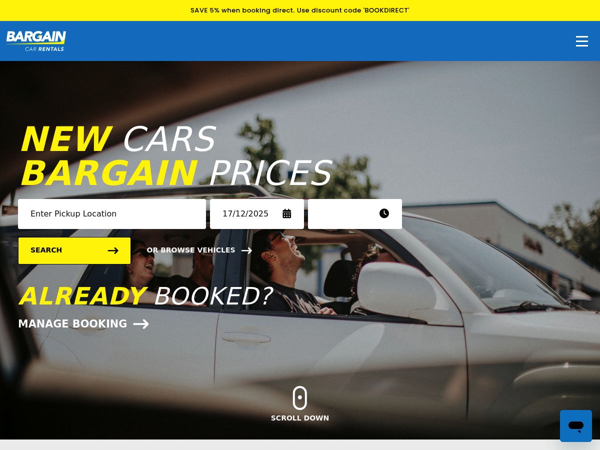 Bargain Car Rentals Australia logo