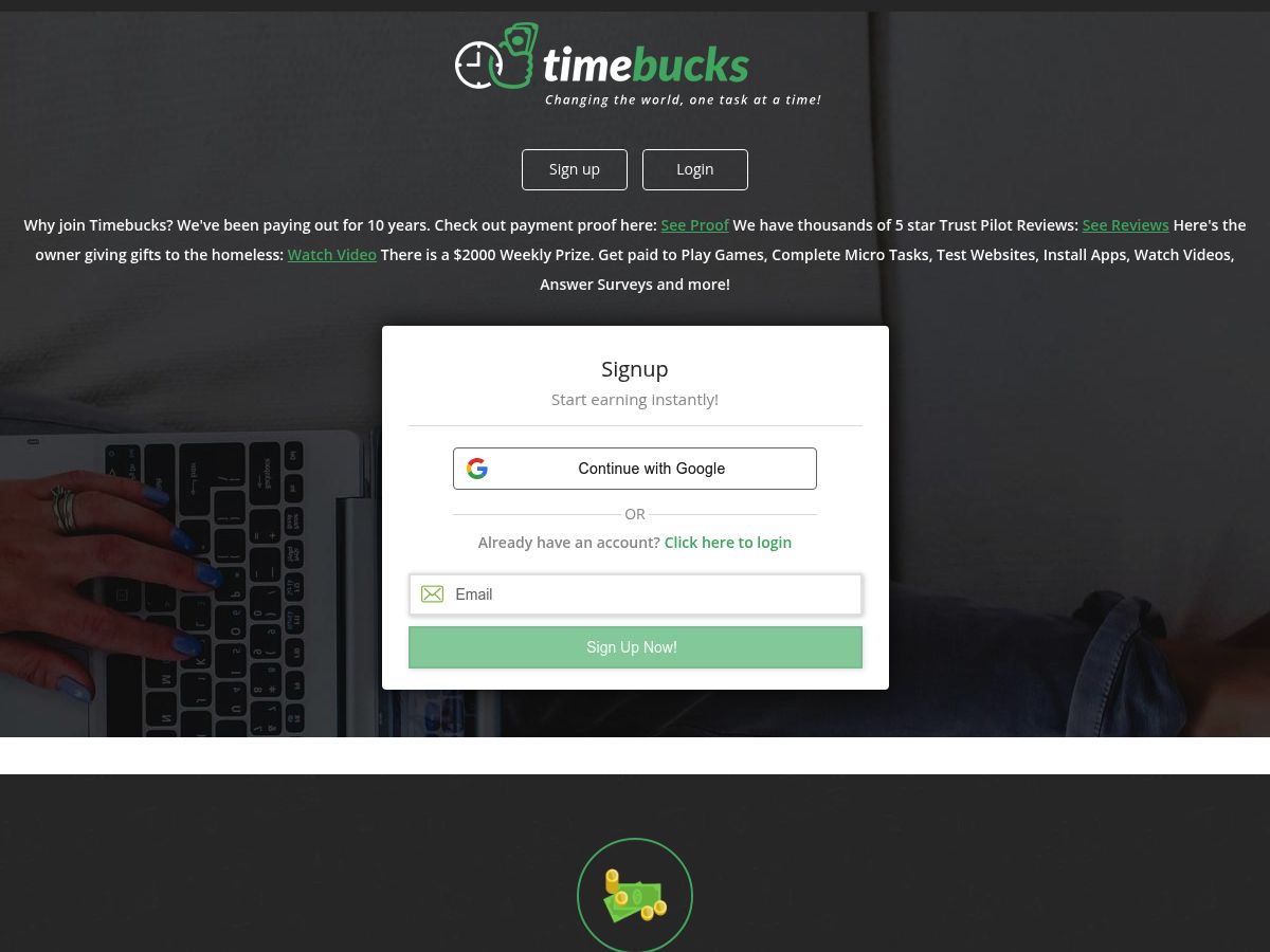 TimeBucks logo