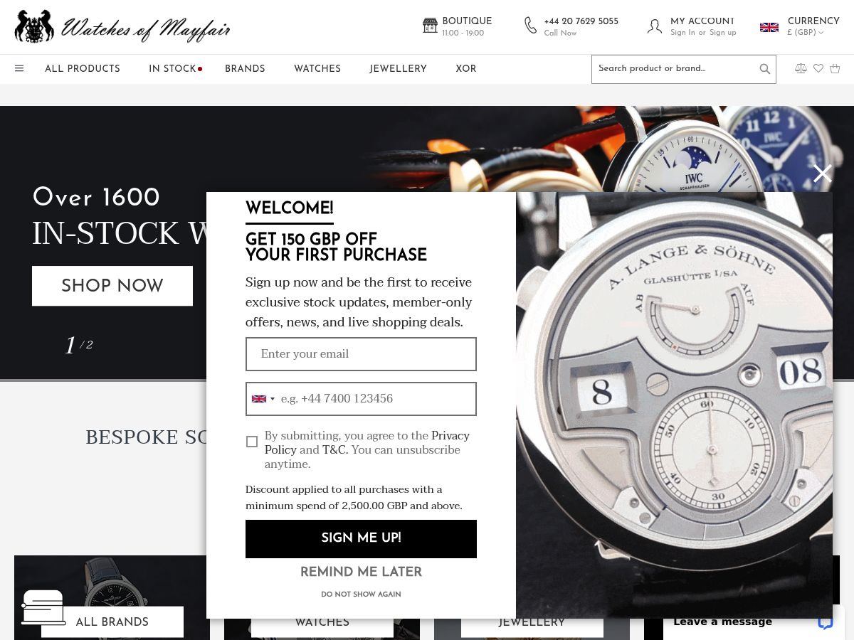 Watches of Mayfair logo