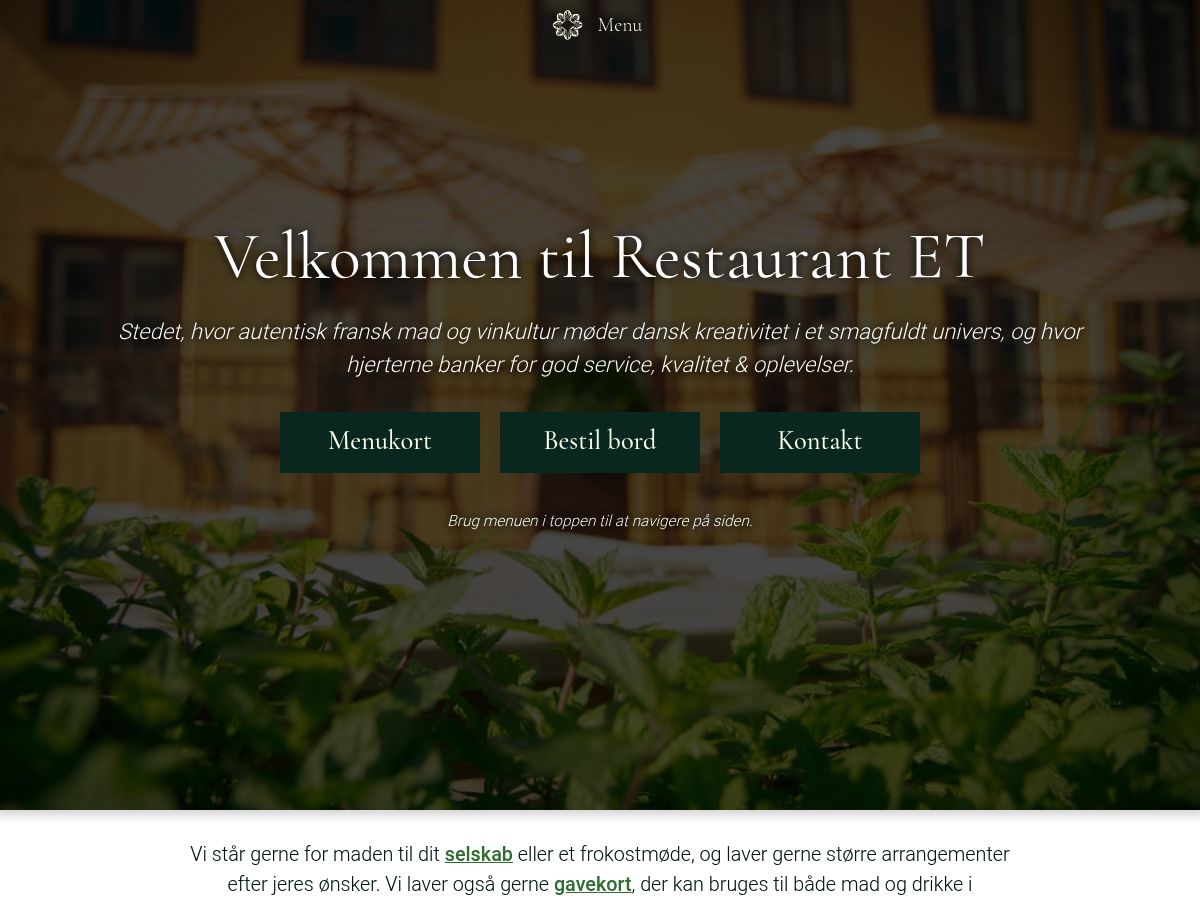 Restaurant Et logo