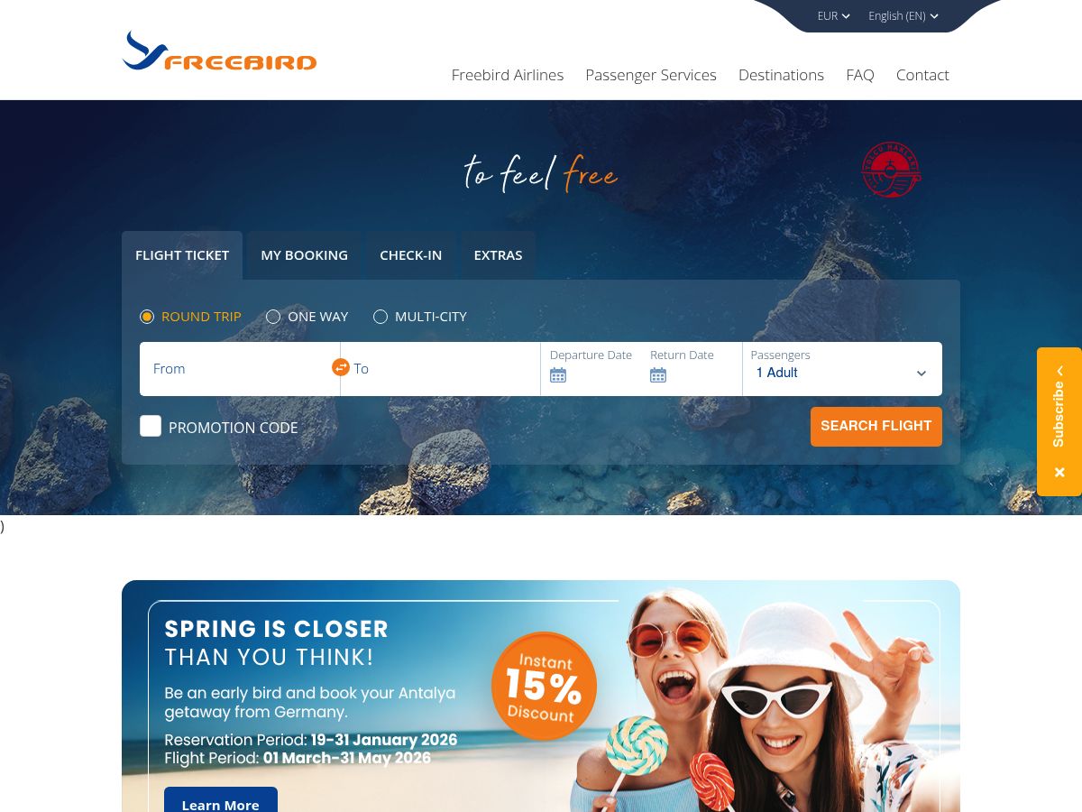 Freebird Airlines logo