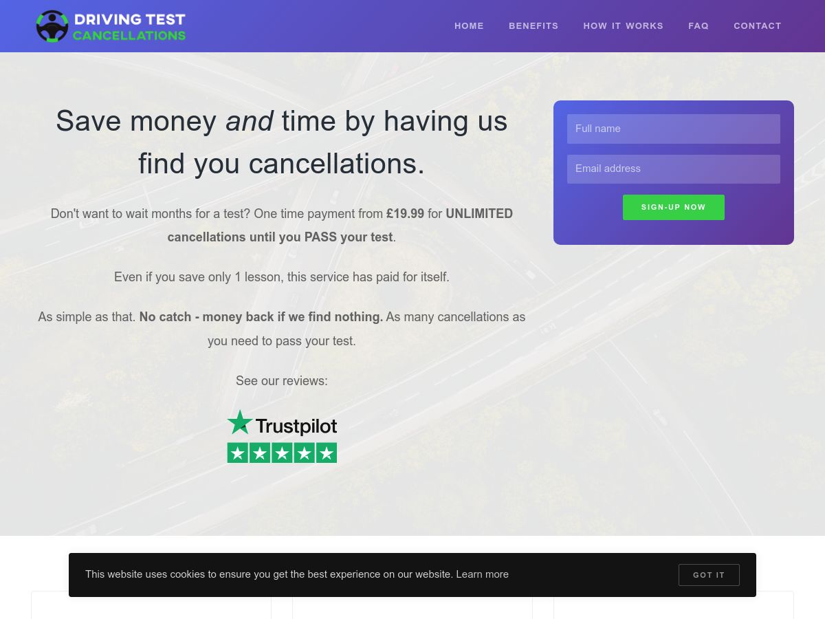 Driving Test Cancellations logo
