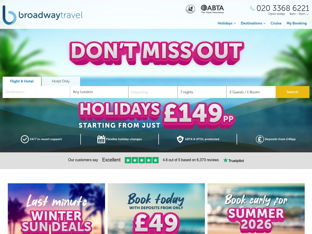 Broadway Travel logo
