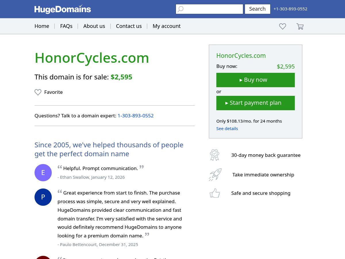 Honor Cycles logo