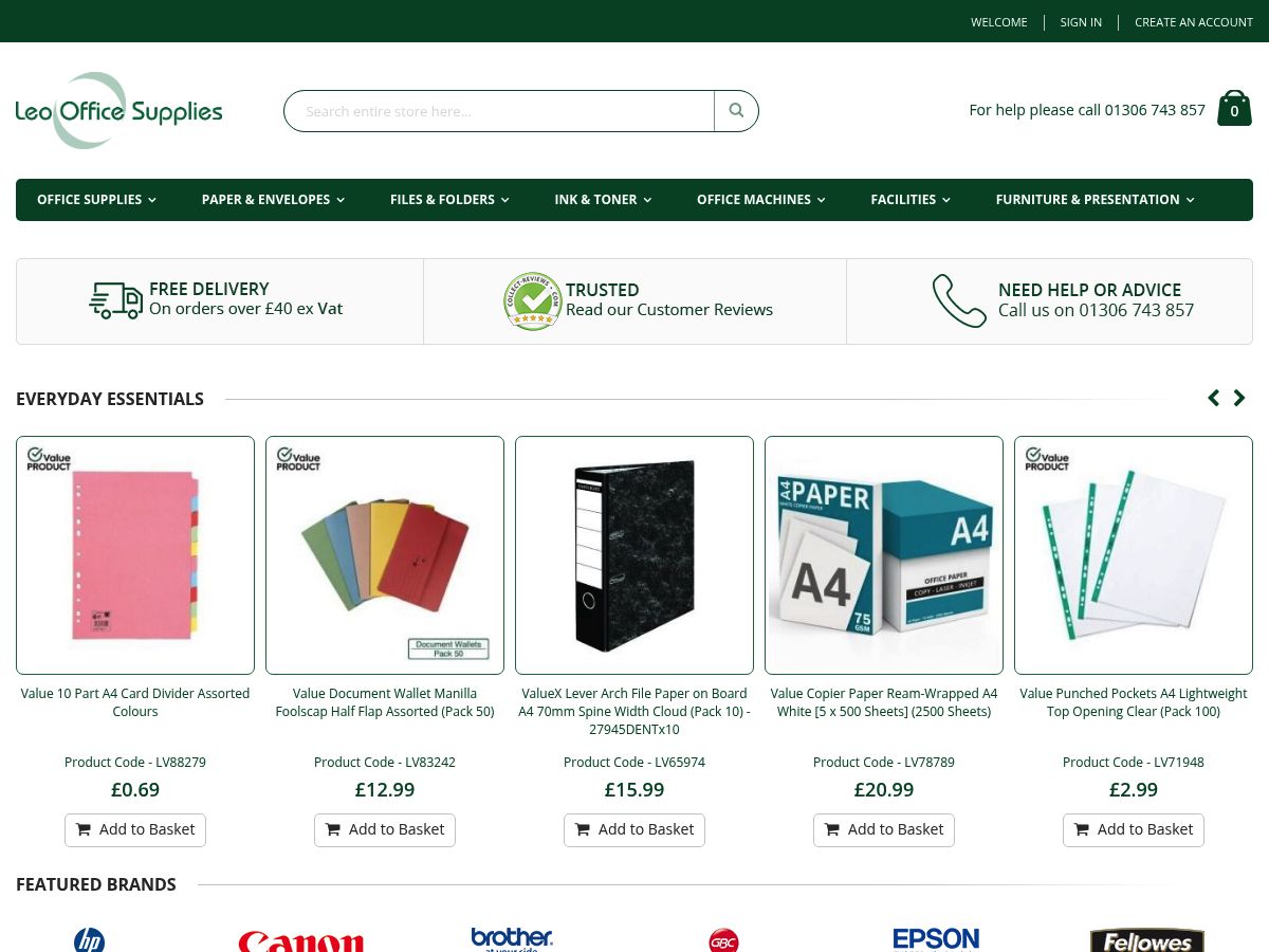 Leo Office Supplies logo