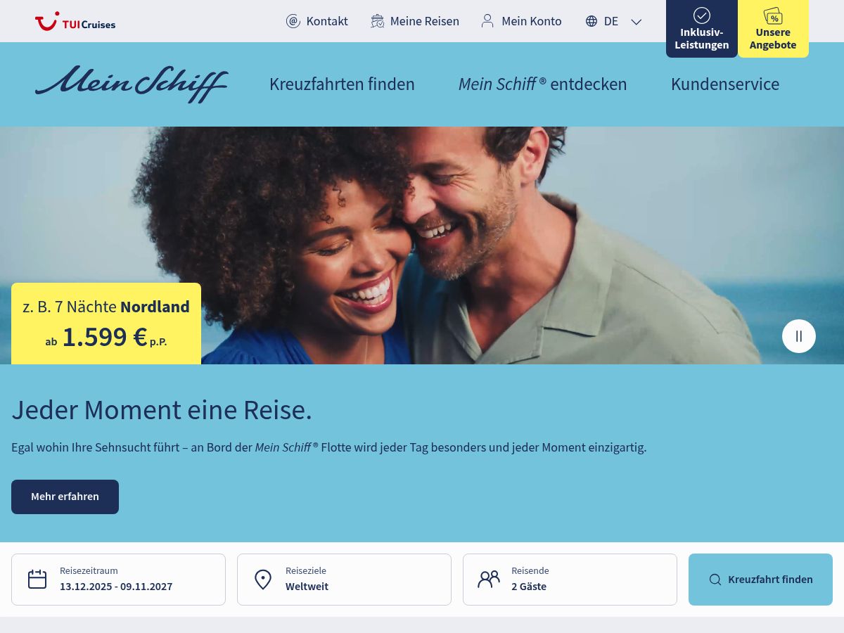 meinschiff.com | TUI Cruises  logo