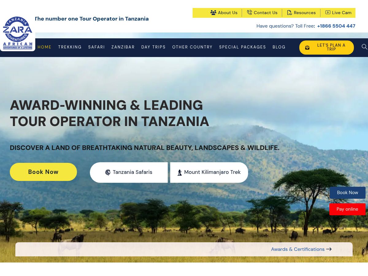 Zara Tanzania Adventures logo