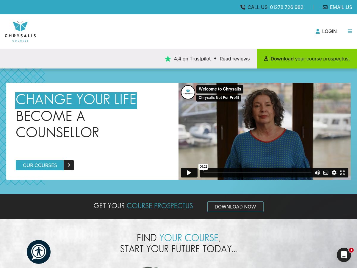 Chrysalis courses logo