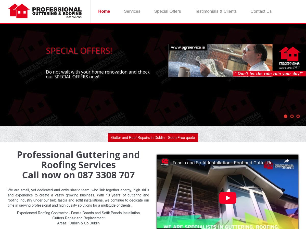 Professional Guttering & Roofing Services logo