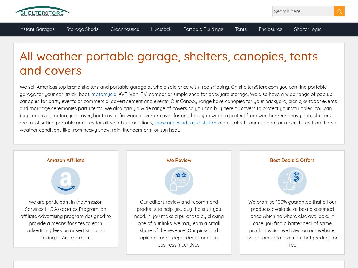 Shelters Store logo