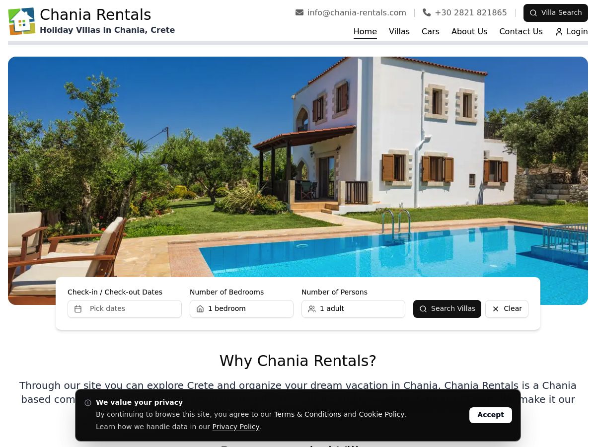 Chania Rentals logo