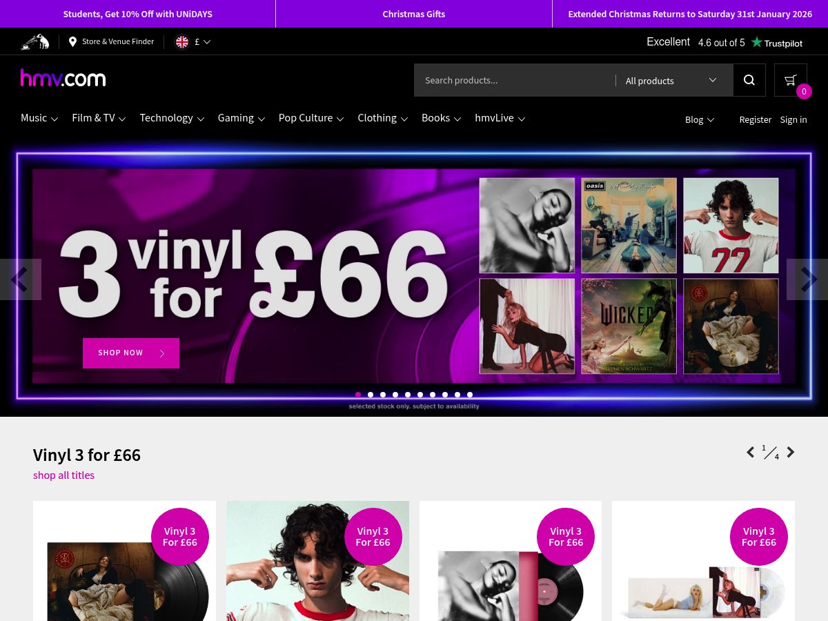 hmv (UK) logo