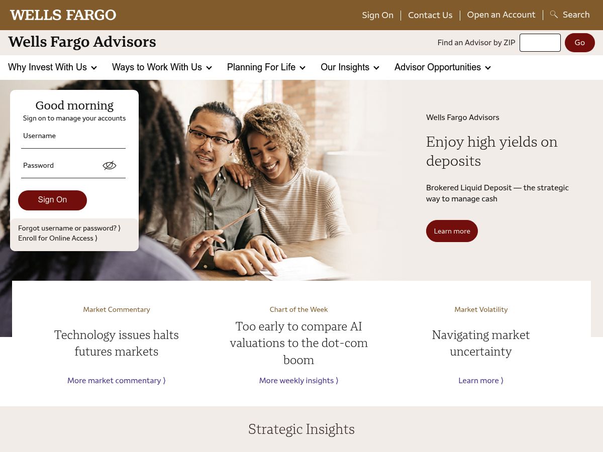 Wells Fargo Advisors logo