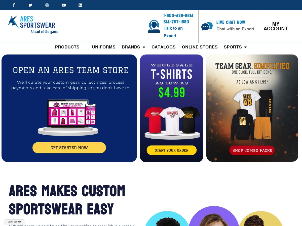 Ares Sportswear logo