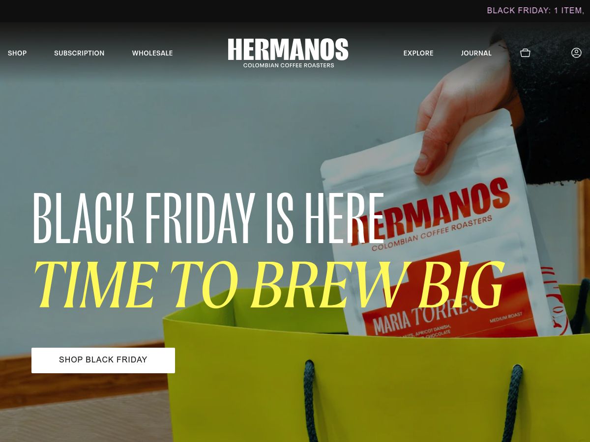 Hermanos Colombian Coffee Roasters  logo