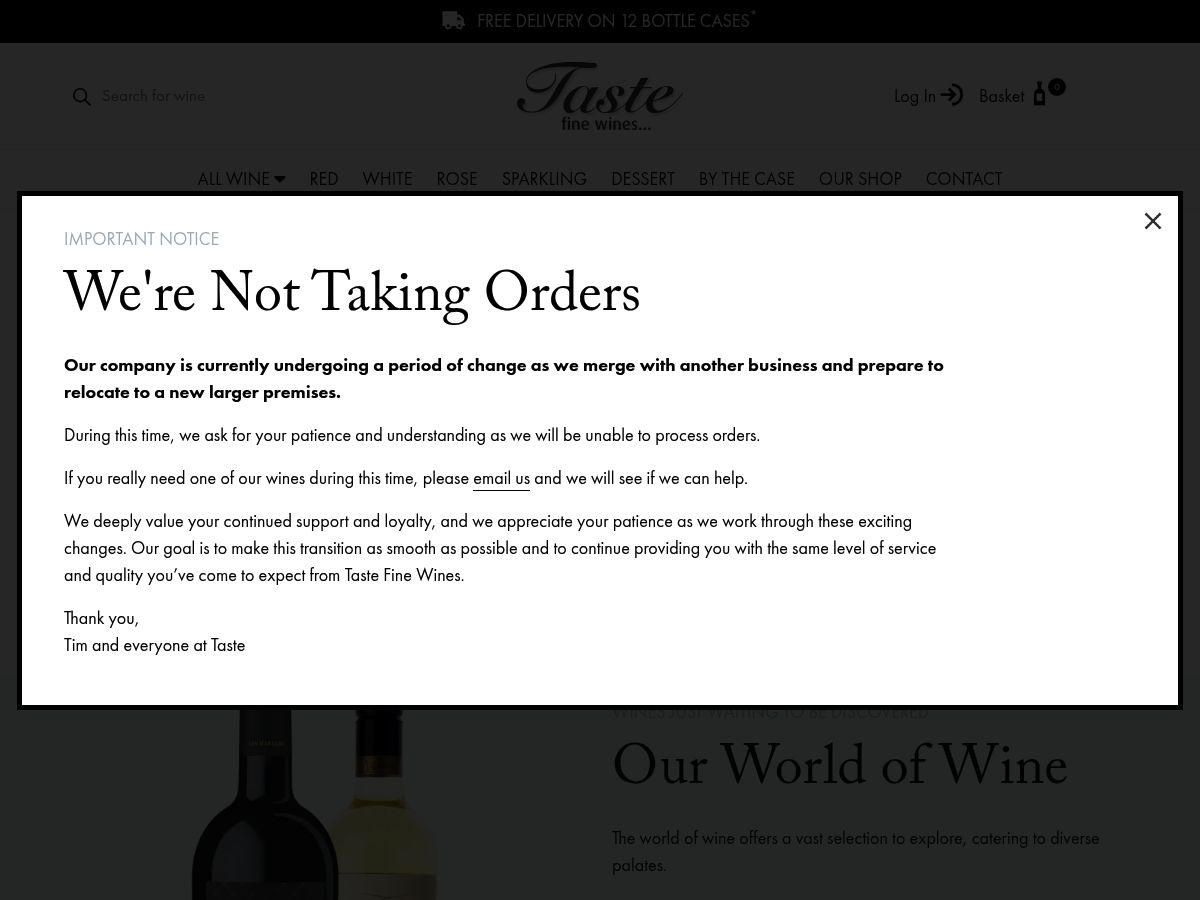 Taste Fine Wines logo