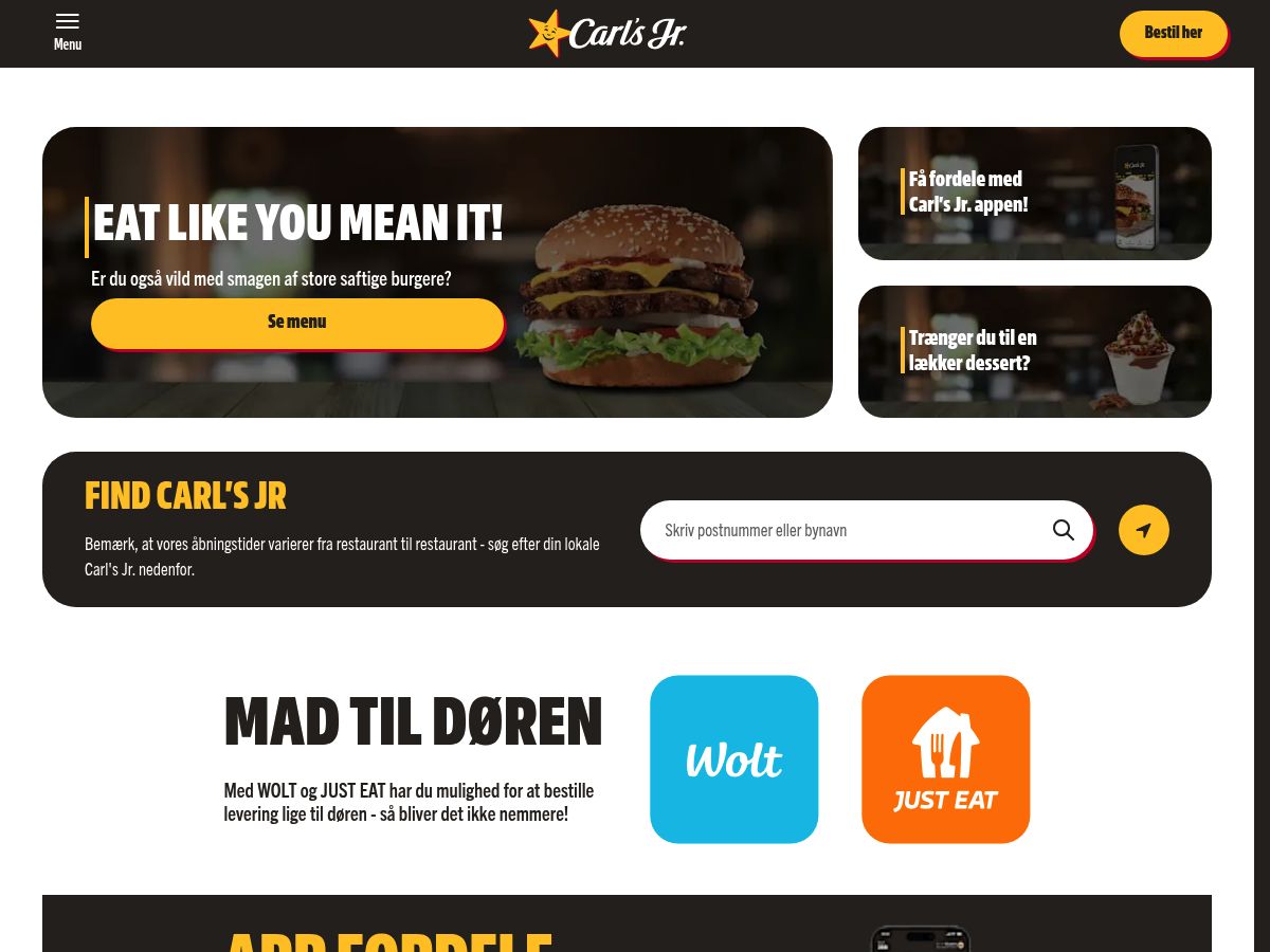 Carl's Jr. Danmark logo