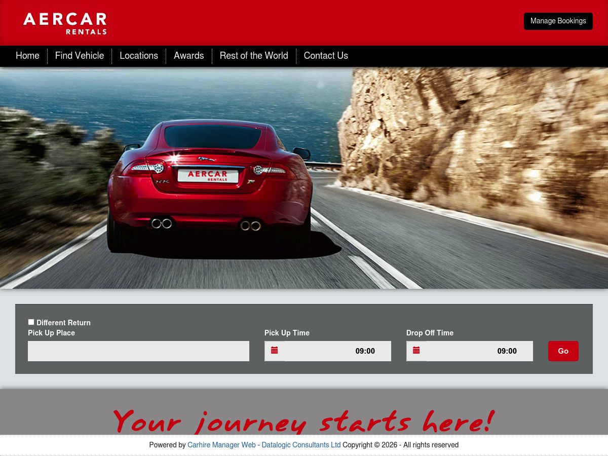 AERCAR Rentals logo