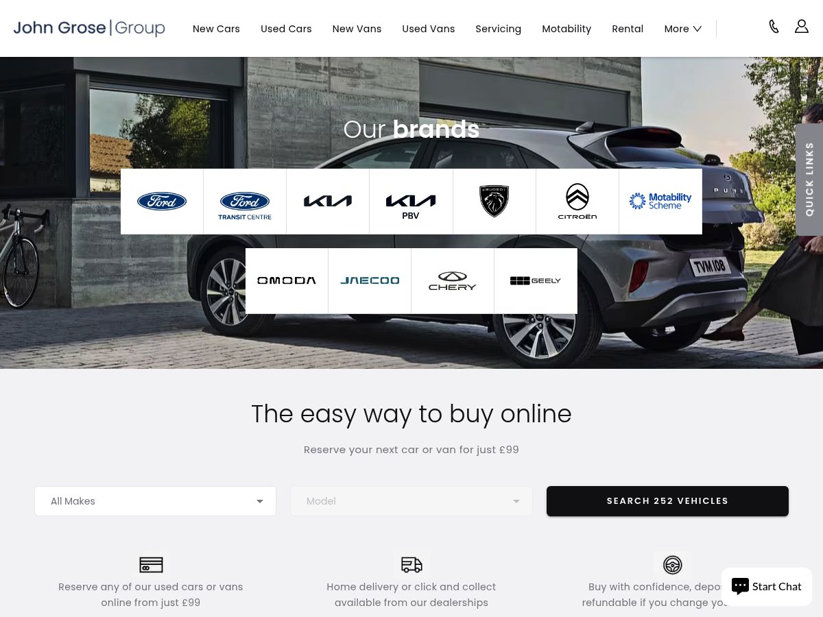Ford Rental at John Grose logo