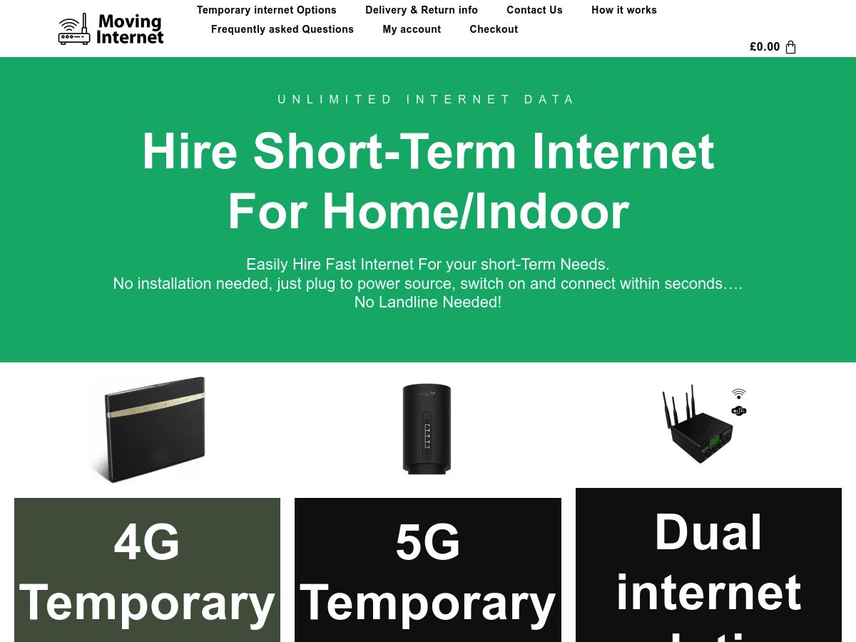 Moving internet logo