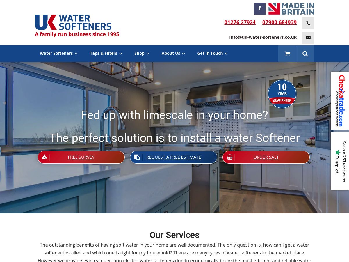 UK Water Softeners logo