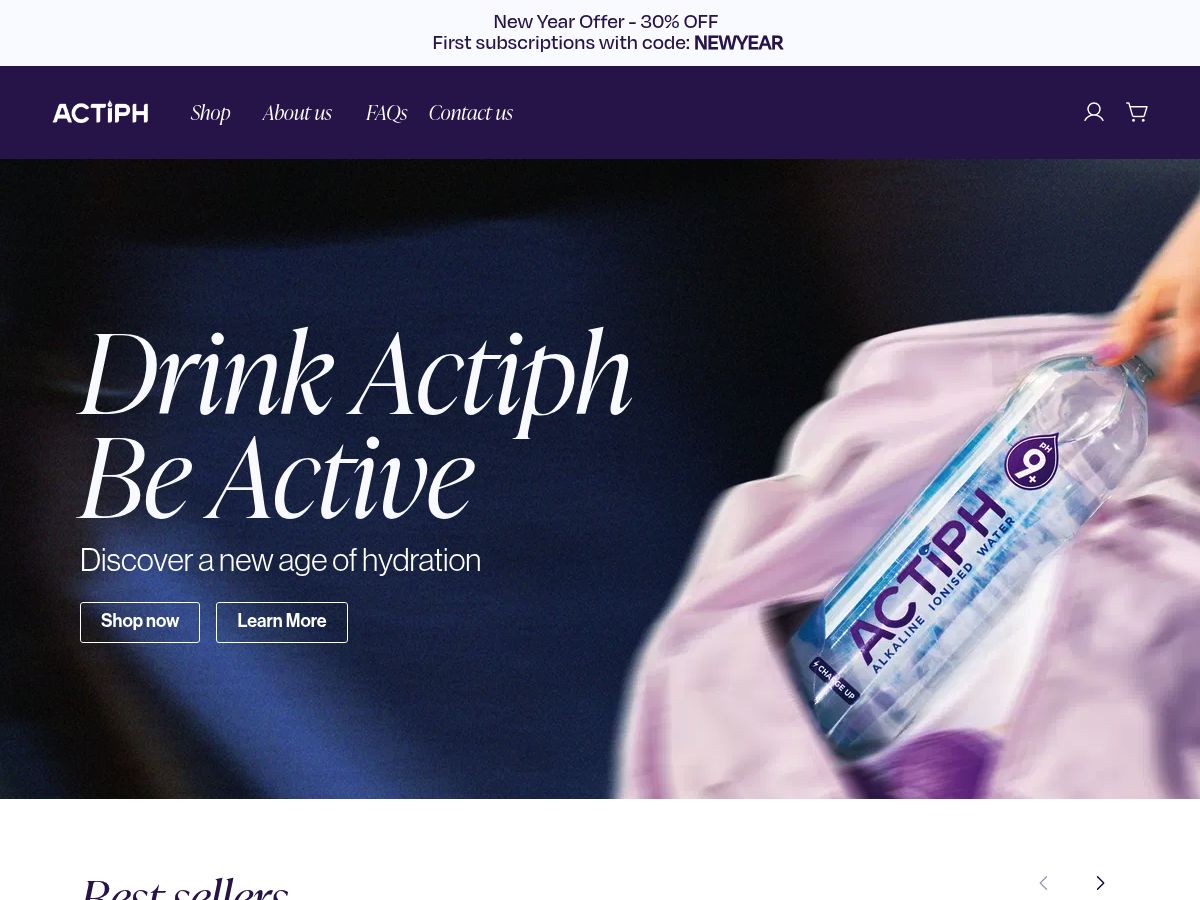 Actiph Water logo
