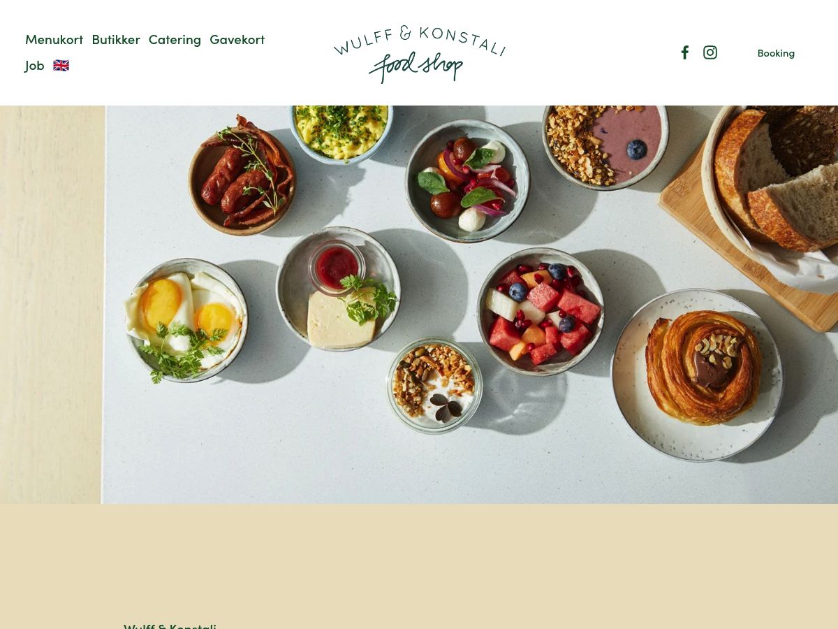 Wulff og Konstali Food Shop logo