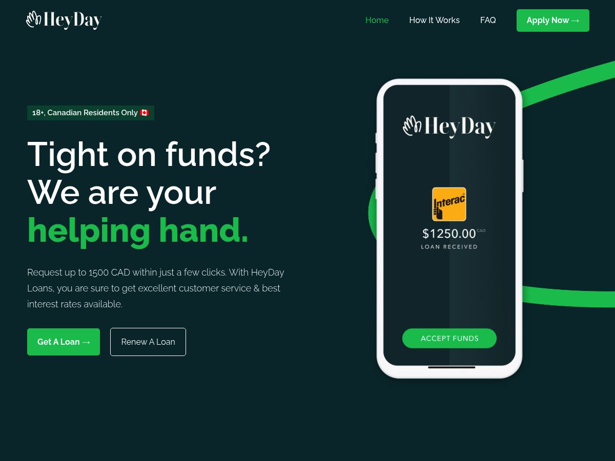 Heyday Loans logo