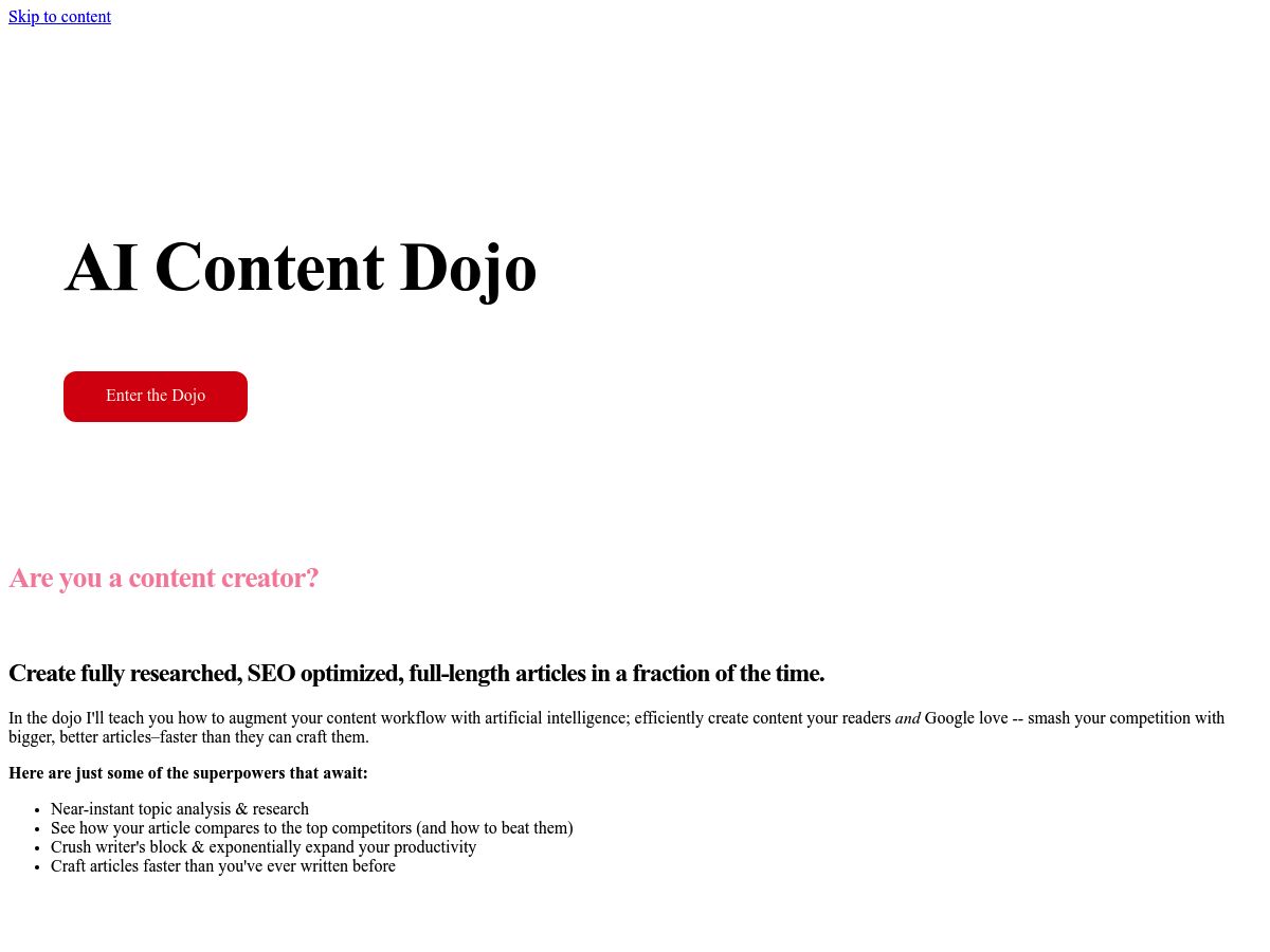 AI Content Dojo logo