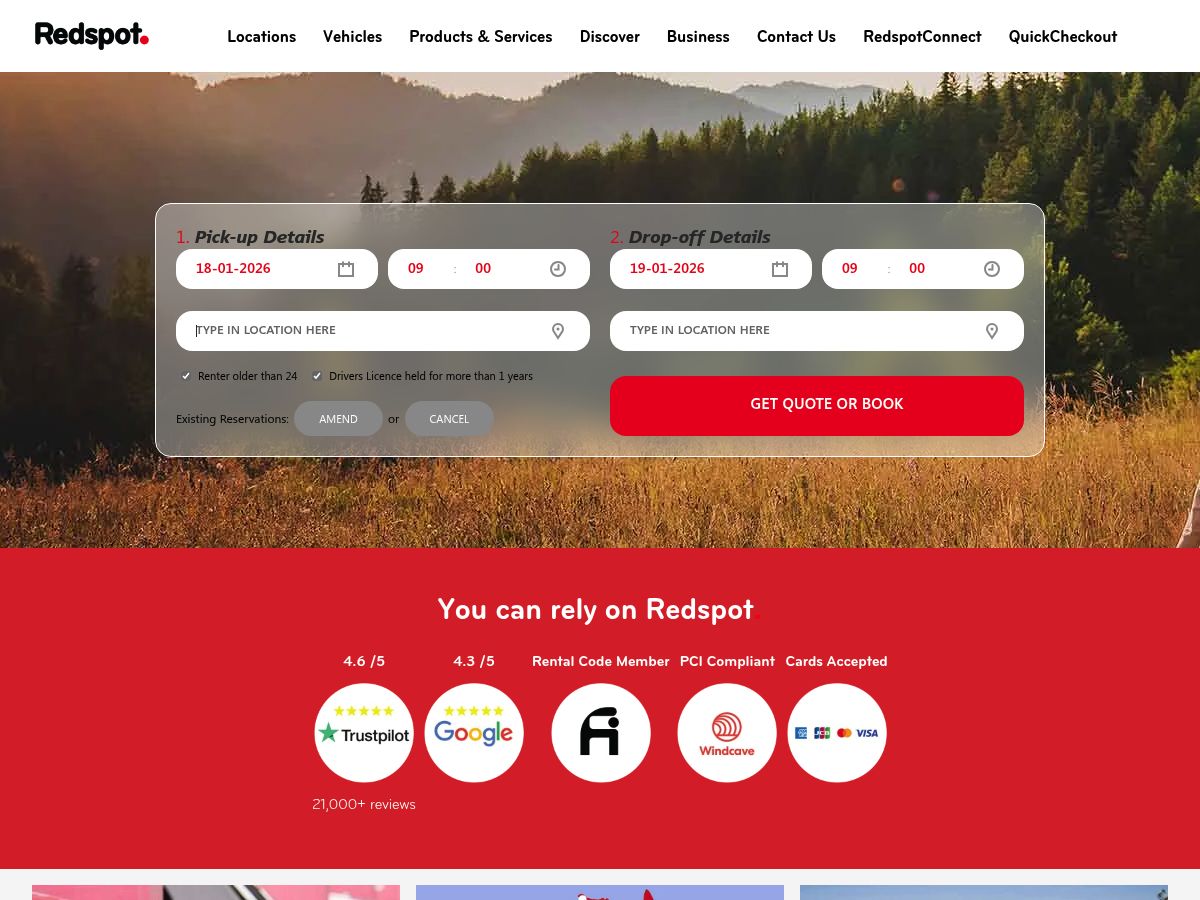Redspot Car Rentals logo